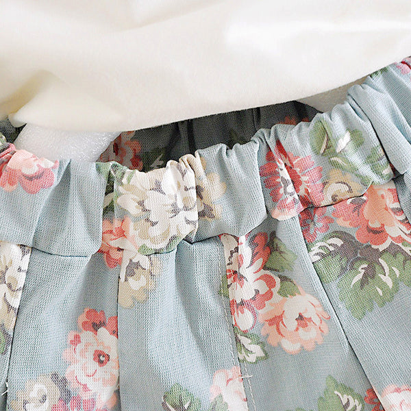 Fashion Lovely Bow Printed Dress